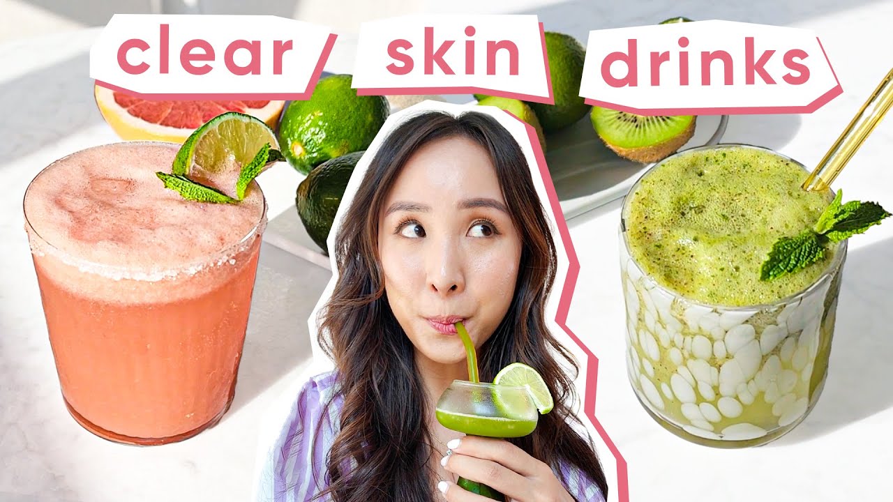 5 Refreshing Drink Recipes for Healthy SKIN & BODY 🥝 🍓🍋=🍹