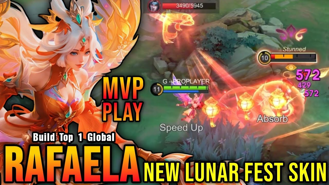 MVP Plays!! Bloom of Abundance Rafaela New LUNAR FEST Skin!! - Build Top 1 Global Rafaela ~ MLBB