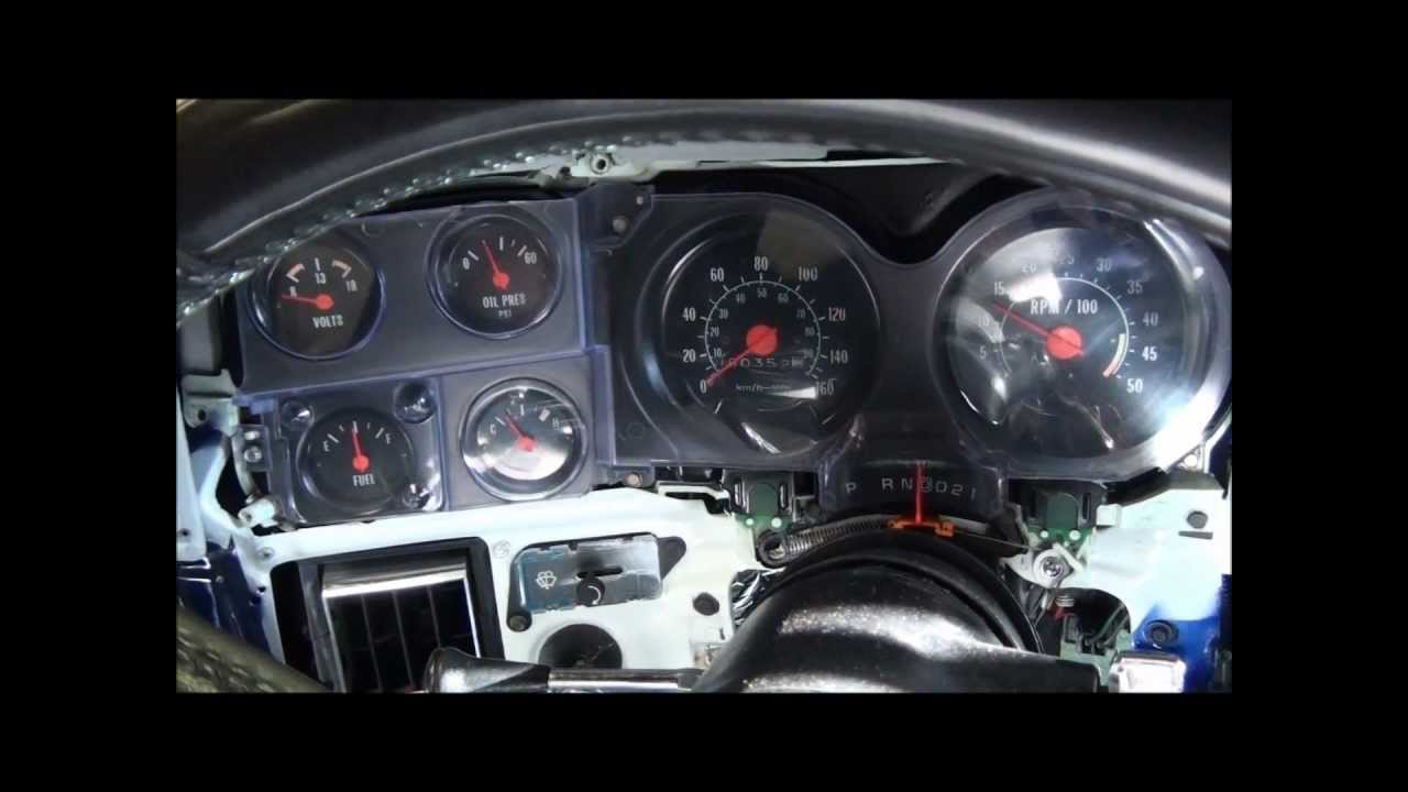 81 Chevy C10 Custom Gauge install