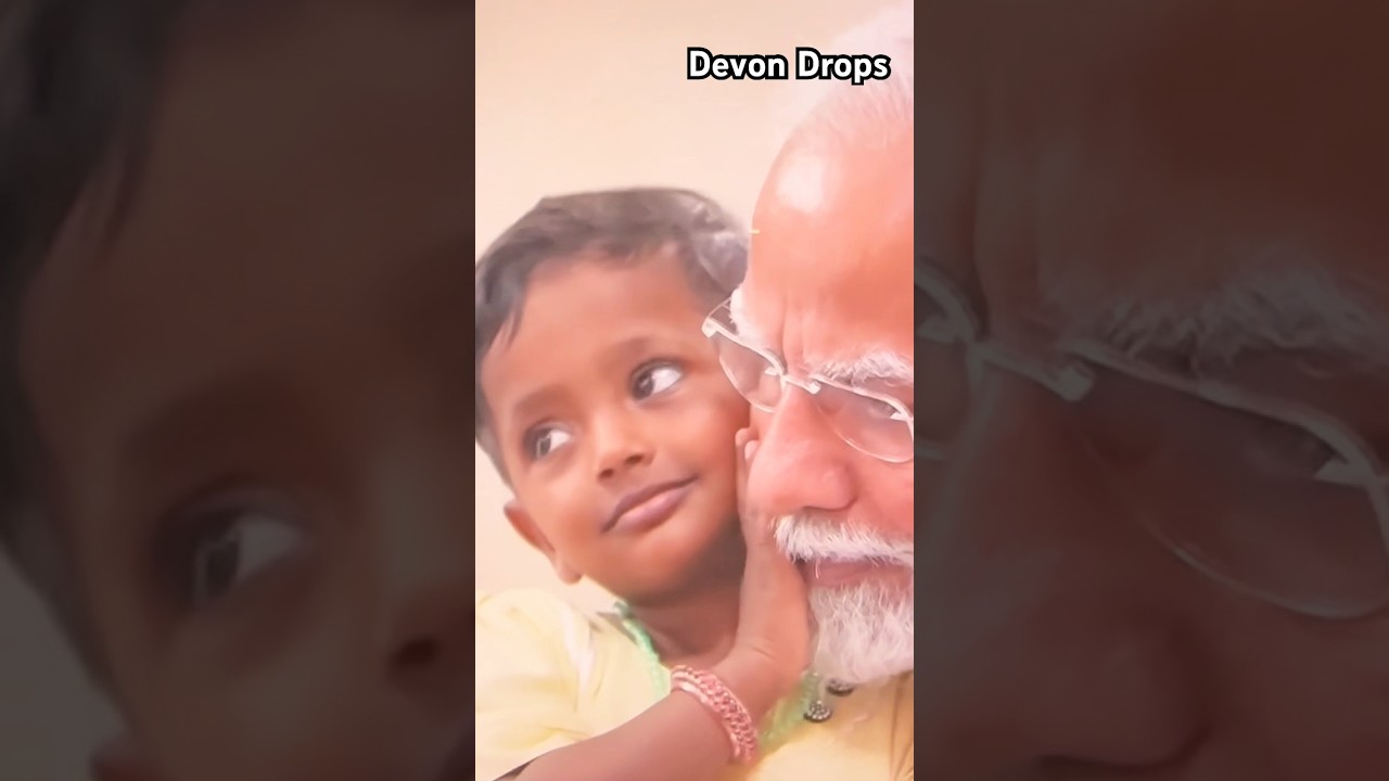 A heartfelt connection with a kid in Wayanad with Prime minister Modi's.