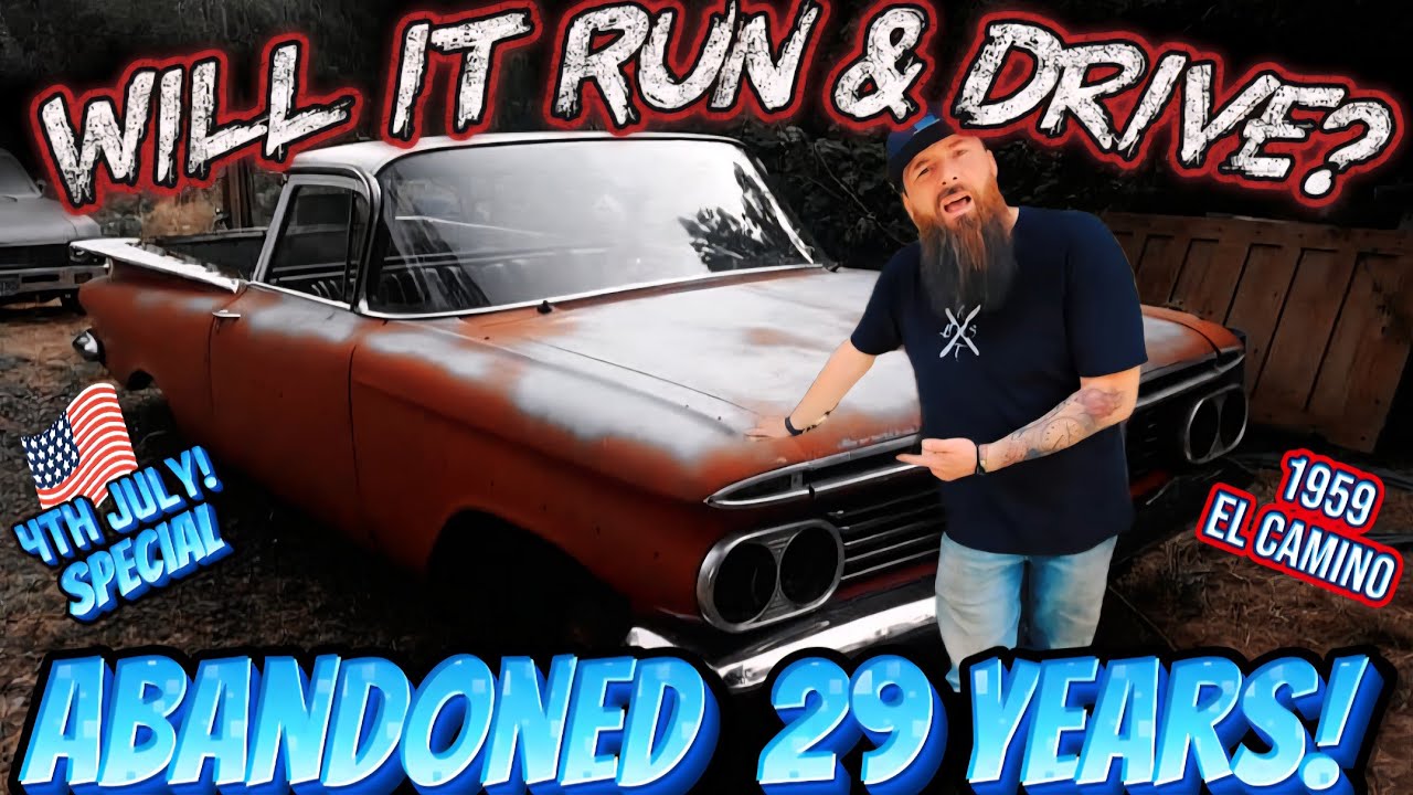 Will this Rusty 1959 Chevy El Camino Run & Drive after being Abandoned for 29 Years?