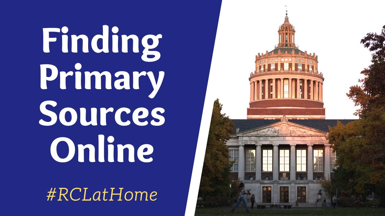 Finding Primary Source Material Online