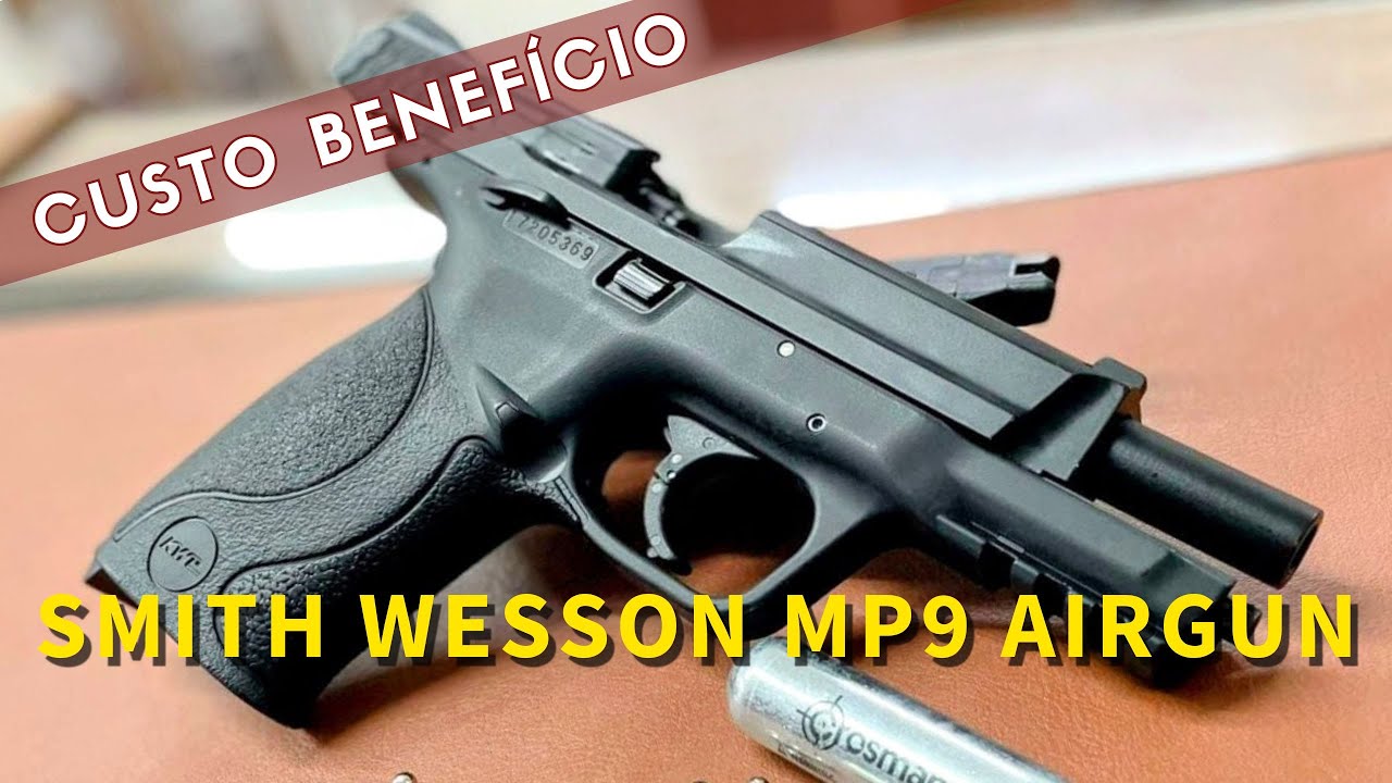 Pistola Airgun Smith Wesson MP9 Blowback KWC Co2 4,5mm