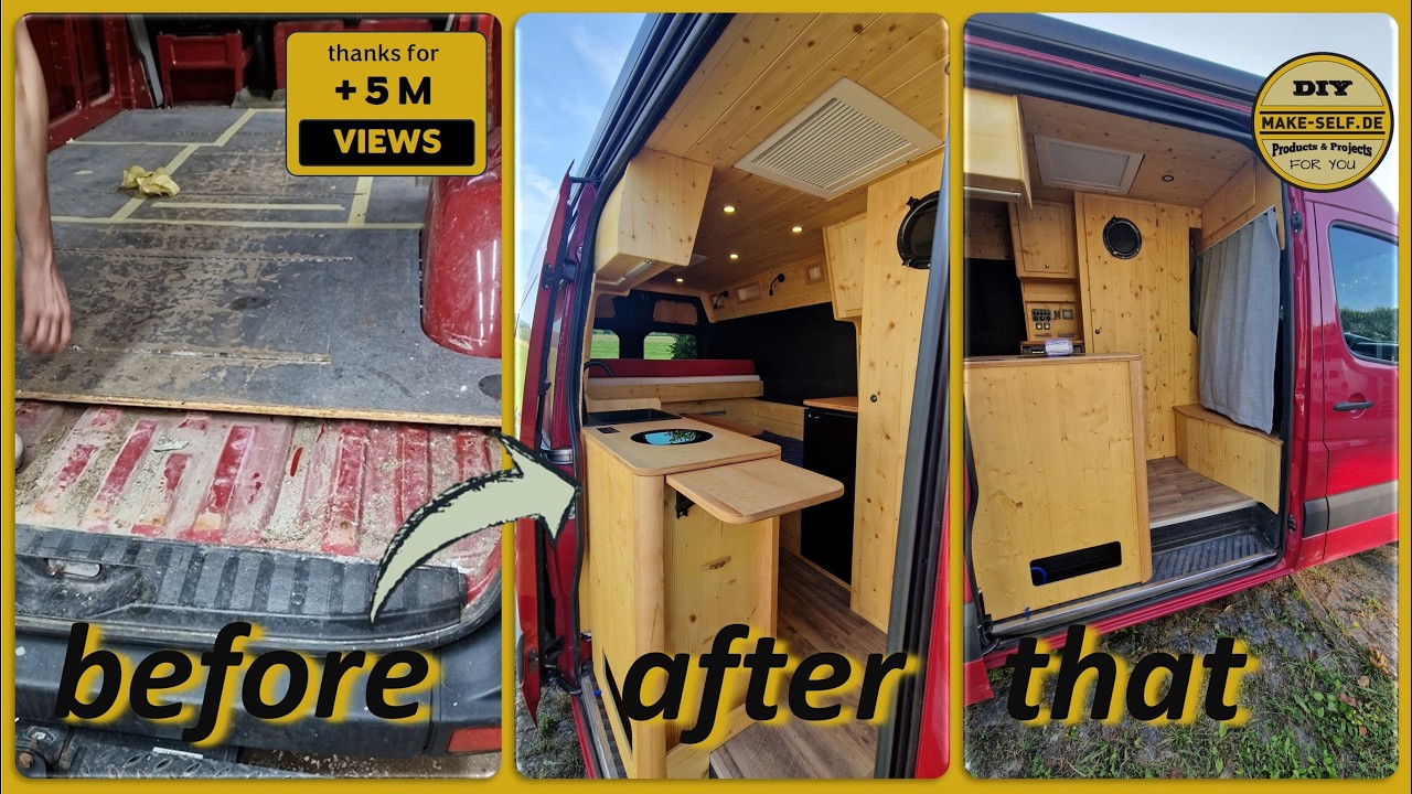 😎 Спринтер Леа Campervan🛠️Time-Lapse 800 часов за 20 минут, все шорты в одном видео 😁