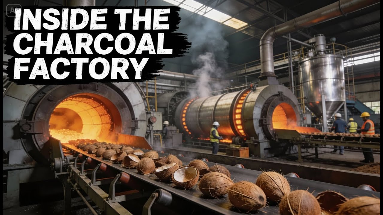 How Coconut Shells Are Turned Into Activated Charcoal | Inside the Production Process