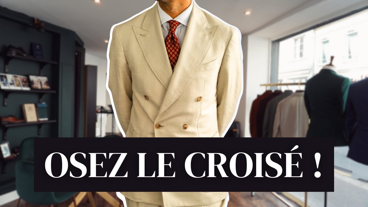 3 FACONS de PORTER un COSTUME CROISÉ (c'est facile) !