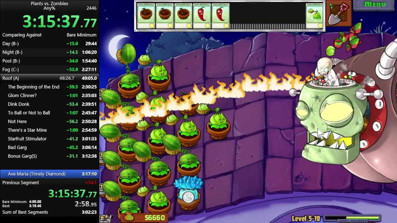 Plants Vs. Zombies Any% Speedruns
