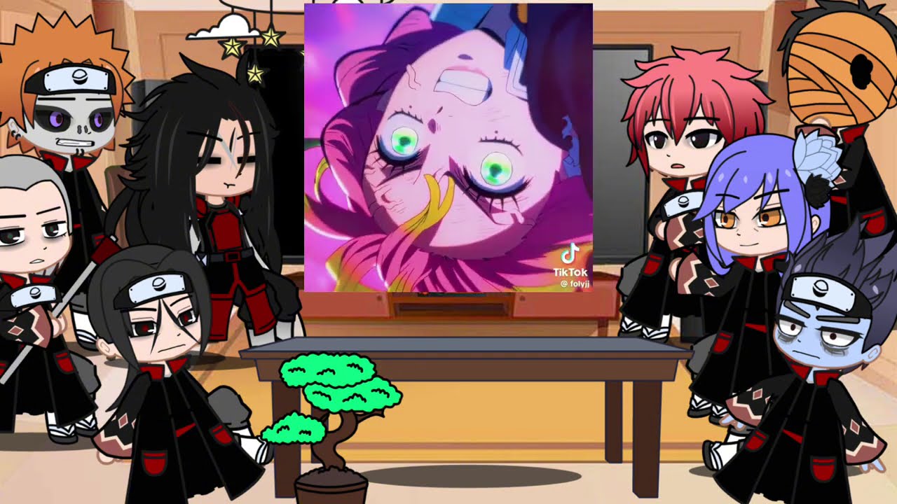 Naruto friends react to naruto as Mitsuri | Giyuu | Demon slayer | Sasuke | Gacha life