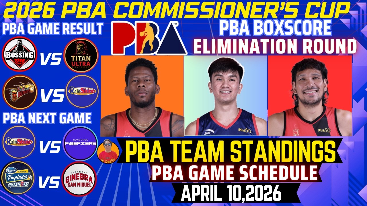 Последние результаты команд PBA от 8 апреля 2026 г. | Статистика матчей PBA | Результаты игр PBA ...
