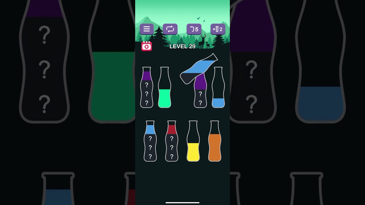 Water Sort Puzzle- Level 29 #games #gaming #gameplay #iqquiz #androidgames #watersortpuzzle #level