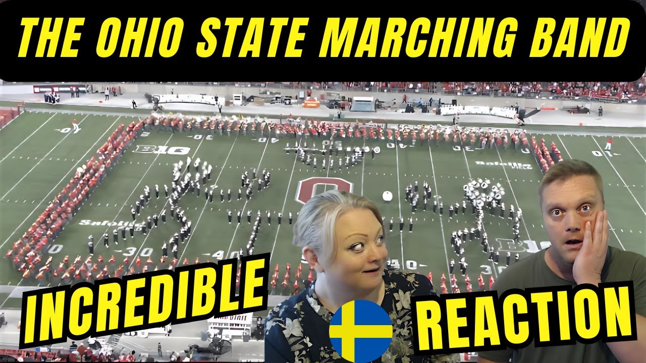 Swedish couple reacts to Halftime: The Ohio State University Marching Band - Run, Forrest, Run!