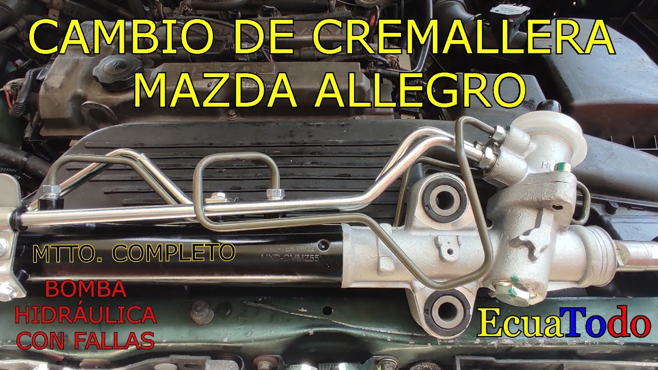 COMO CAMBIAR CREMALLERA MAZDA  ALLEGRO. hydraulic rack change
