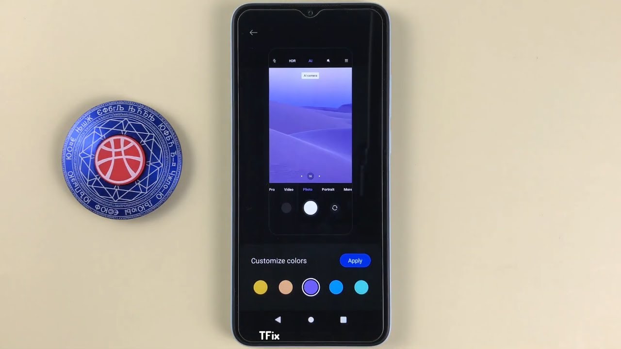 How to change the color in the camera on Xiaomi Redmi A1 Android 12