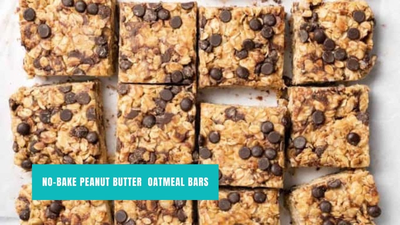 No Bake Peanut Butter Oatmeal Bars