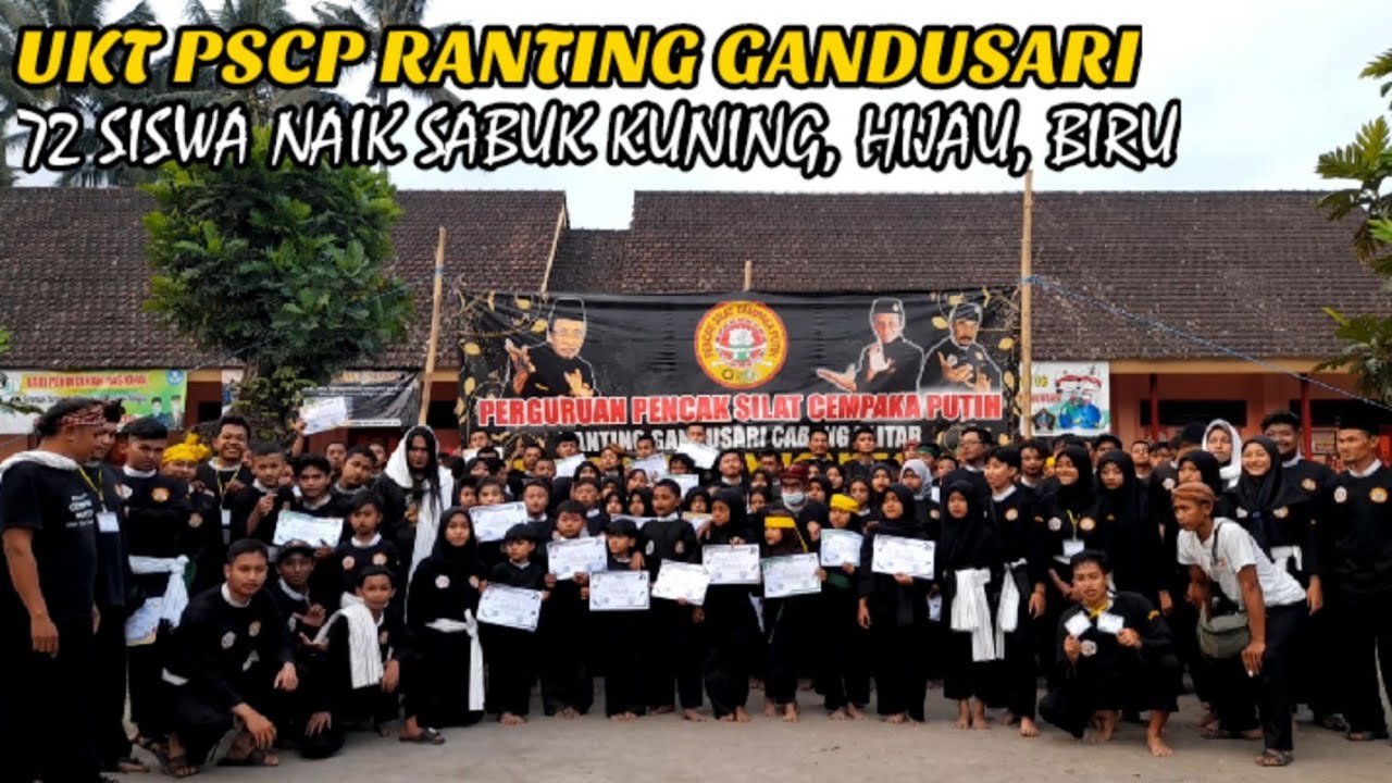 🔴 KESERUAN UKT PSCP RANTING GANDUSARI || SEBANYAK 72 SISWA NAIK SABUK KUNING, HIJAU, DAN BIRU‼️