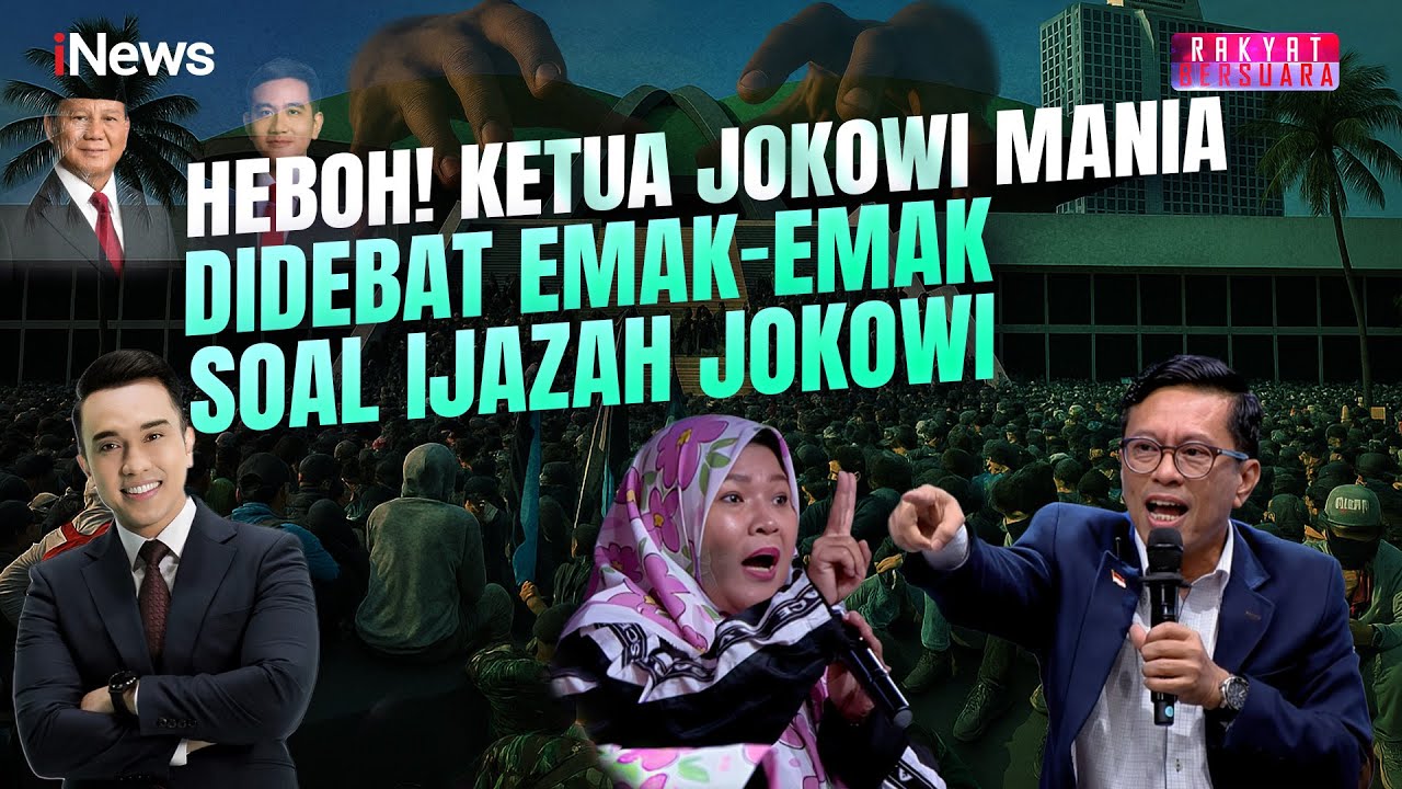 Panas! Ketua Jokowi Mania Debat Panas dengan Emak-emak Gegara Ijazah Jokowi | Rakyat Bersuara