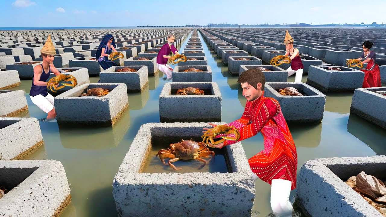 Crab Farming in Concrete Blocks Moral Hindi Kahaniya