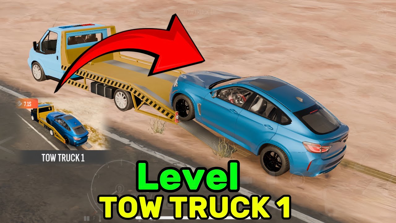 Tow Truck 1 Level CPM2 😱 Car Parking Multiplayer 2 