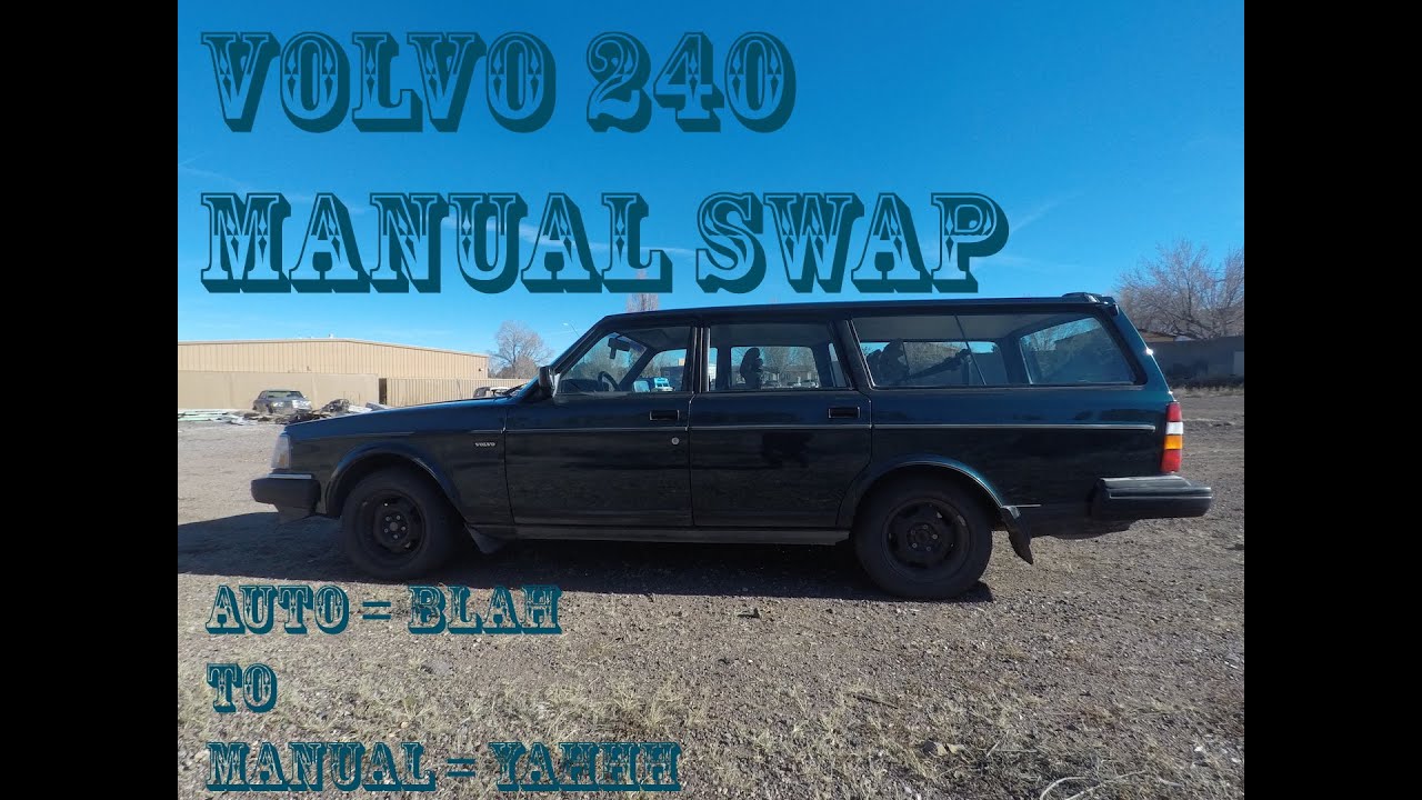 Volvo 240 Auto To Manual Transmission Swap AW71 to M47 5 Speed Part 1