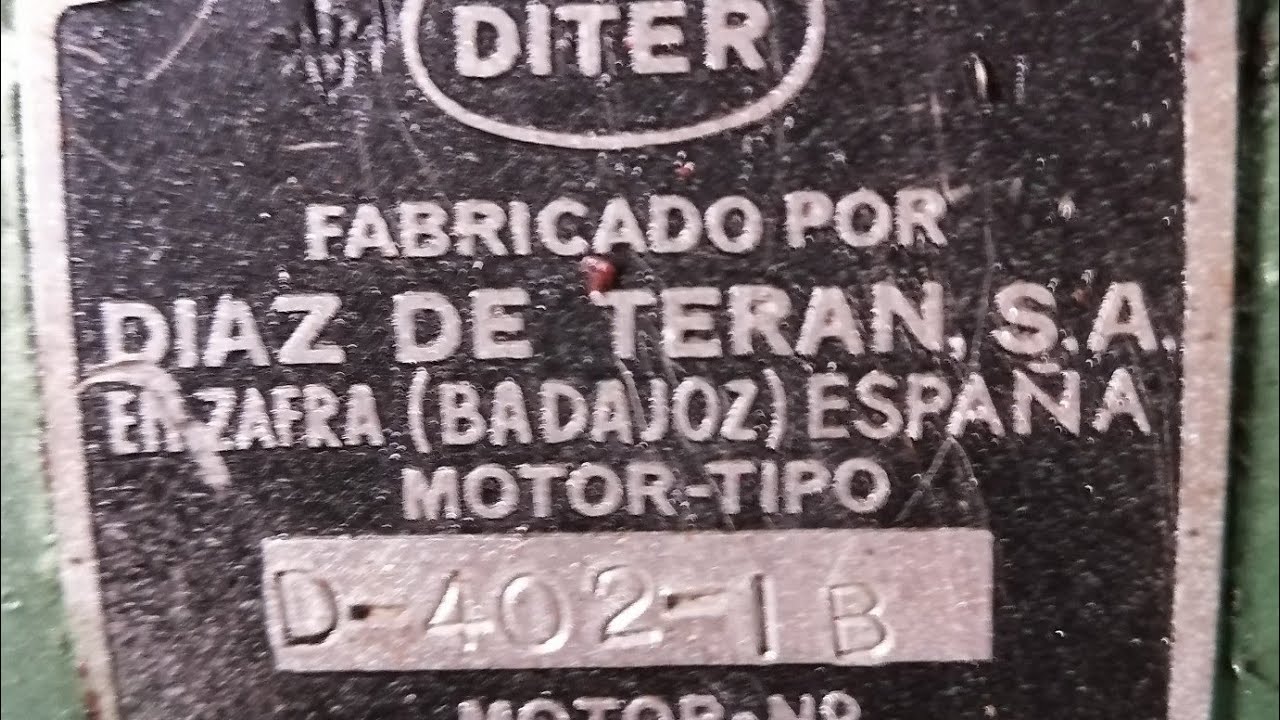 Restauración Motor Diter D-402-1 y de una cepilladora