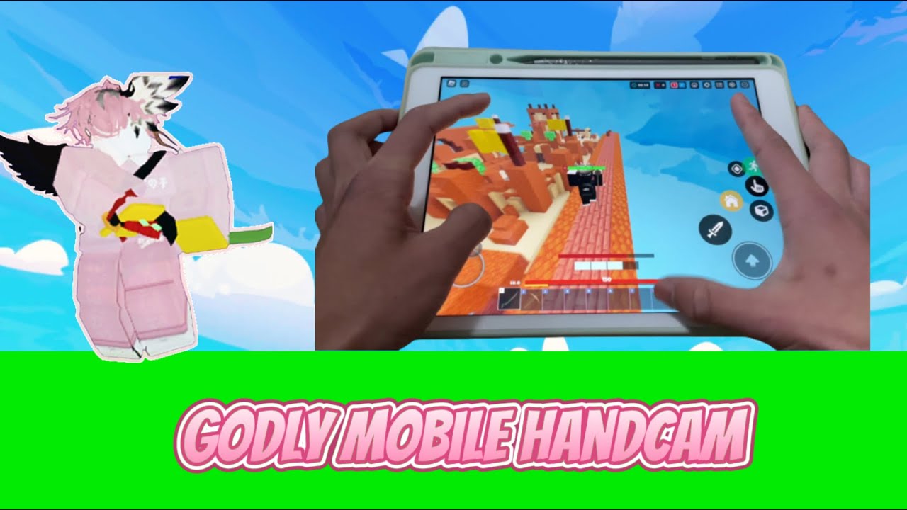 Pro mobile HANDCAM (Roblox bedwars 1v1 mode)