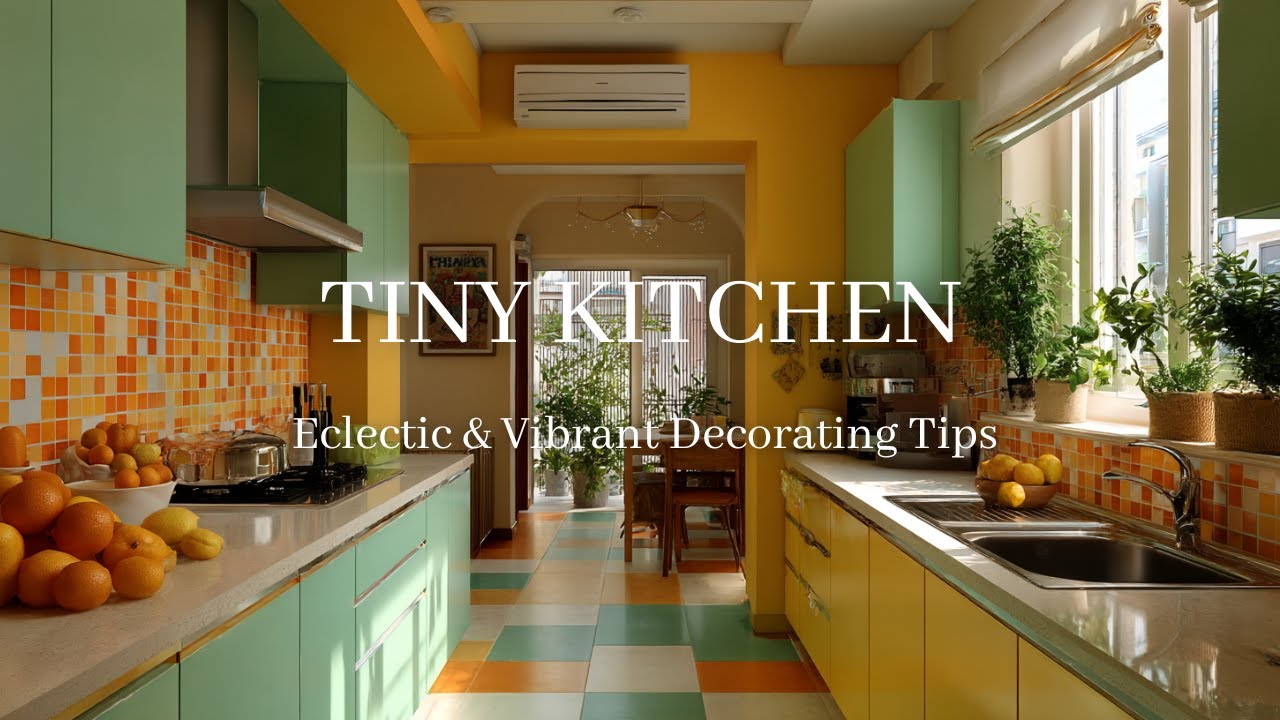✨ Tiny Kitchens, Big Personality | Eclectic & Vibrant Decorating Tips