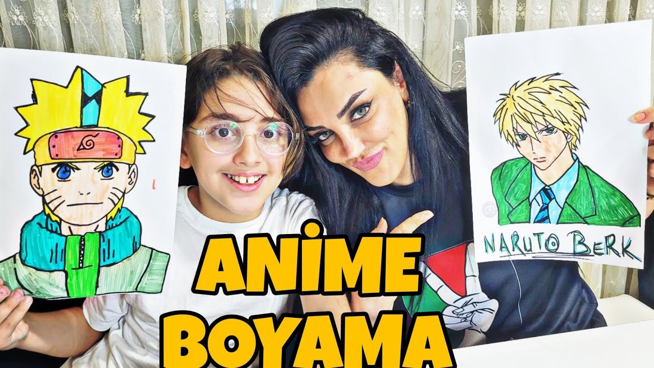 EFE İLE ANİME BOYAMA YAPTIK!!