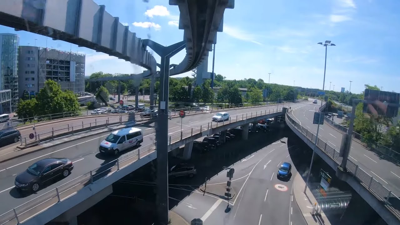 Driving the Skytrain Düsseldorf Airport Germany