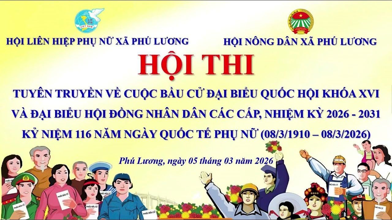 Hội thi tuyên truyền bầu cử cụm 14 xã Phú Lương