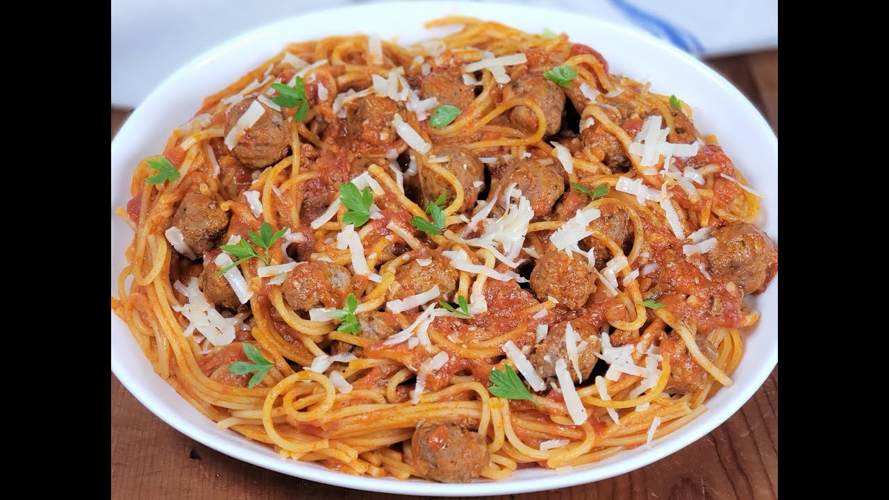ORIGINAL and BEST Instant Pot Spaghetti and Meatballs