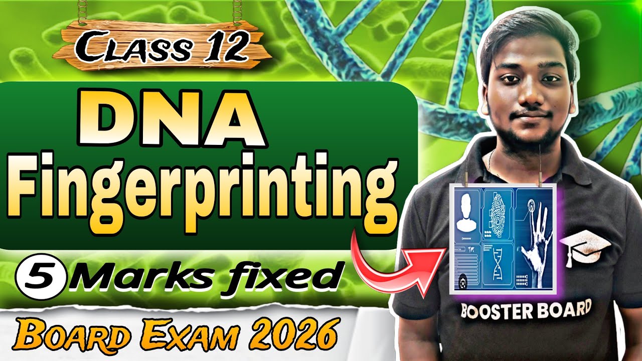 DNA Fingerprinting Explained | VNTR, Gel Electrophoresis & Process | Class 12 Biology 