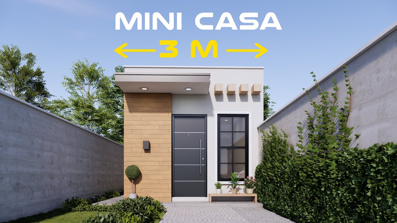 Cuando el Terreno es Angosto, el Diseño lo es Todo | Mini Casa Moderna