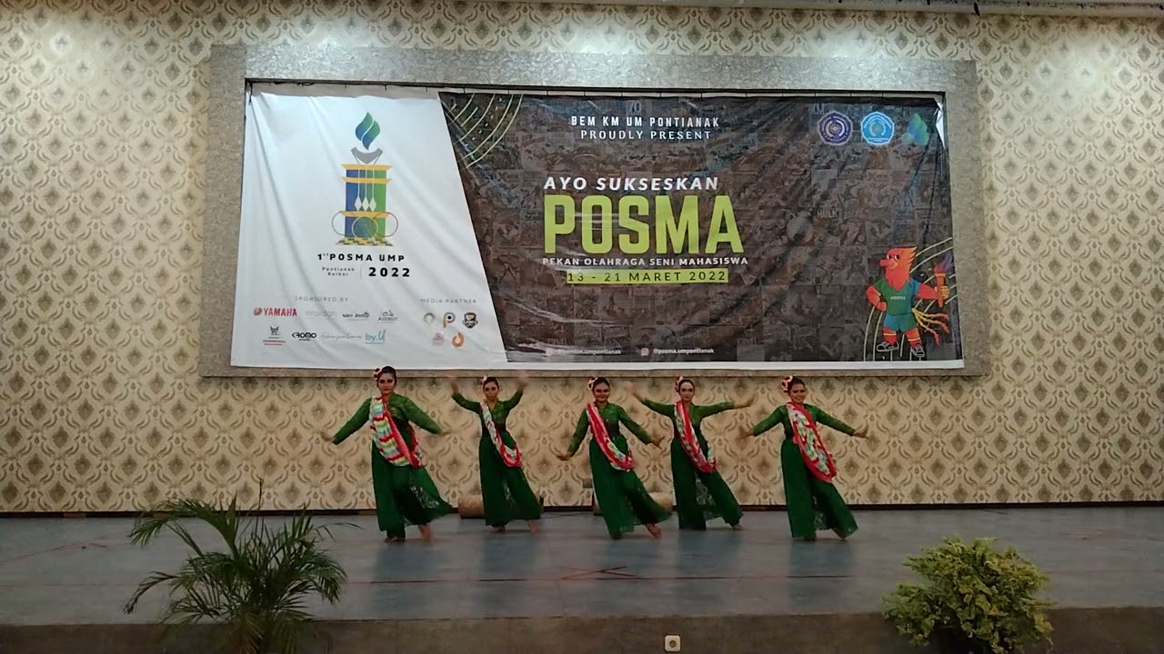 Tari kreasi Melayu juara 1 (tari betangas) - Posma Universitas Muhammadiyah Pontianak 21 maret 2022