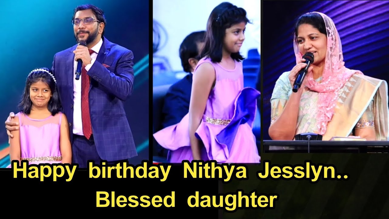 పుట్టిన రోజు శుభాకాంక్షలు ll Daughter of Dr. John wesly garu & Sister Blessiewesly garu#blessed