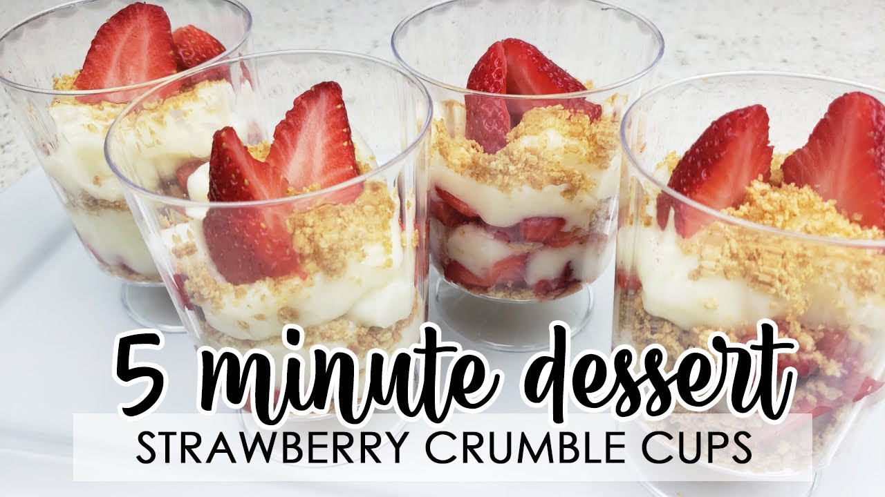 5 Minute Strawberry Dessert - Easy Dessert Recipe - QUICK and EASY Sweets