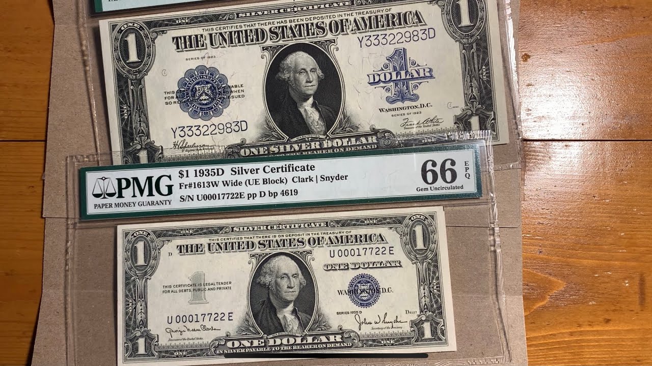 The 1923 Horse Blanket $1 bill, and a First-Year Type Bill!