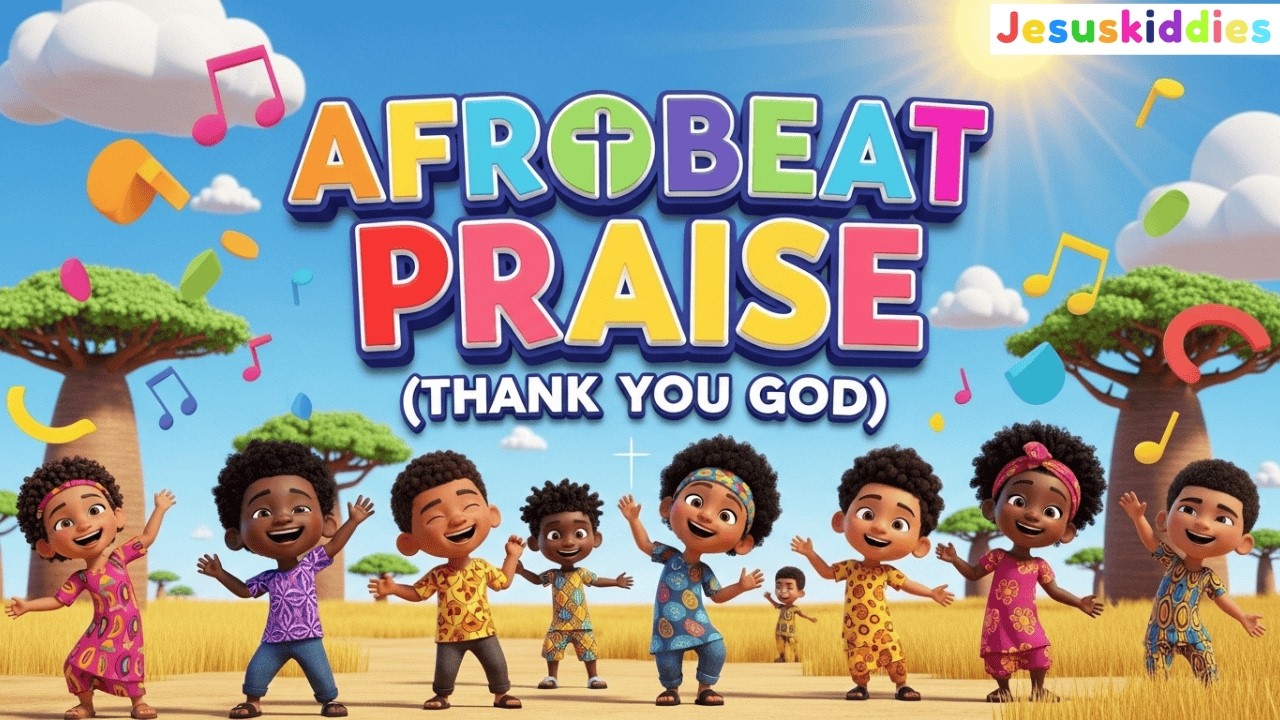 🎶🌟 AFROBEAT PRAISE – Thank You God! | Kids Christian Praise Song 🌟🎶