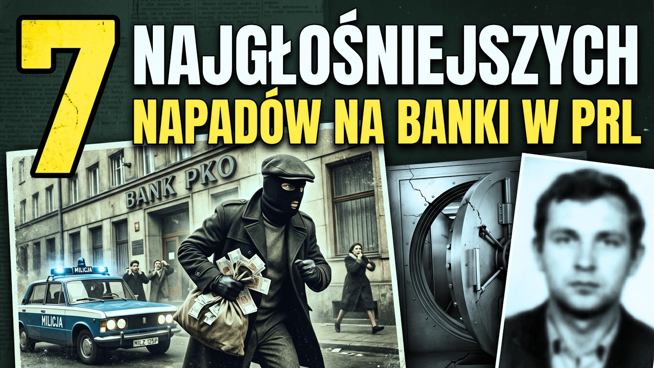 Pierwsza liga ZBRODNI. 7 NAJWIĘKSZYCH NAPAD&Oacute;W na BANKI w PRL.
