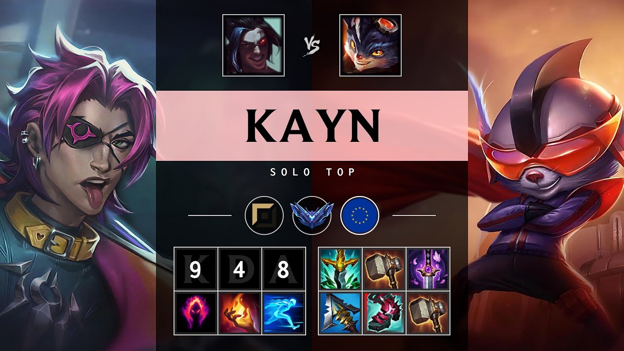 Kayn Top vs Rumble - EUW Diamond Patch 25.17