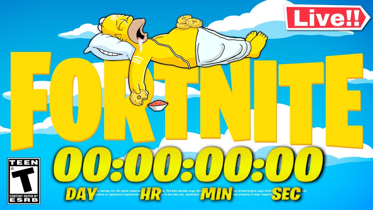 🔴*NEW* FORTNITE SIMPSONS LIVE EVENT RIGHT NOW! BATTLE PASS, MAP, & MORE! (Chapter 6 LIVE)