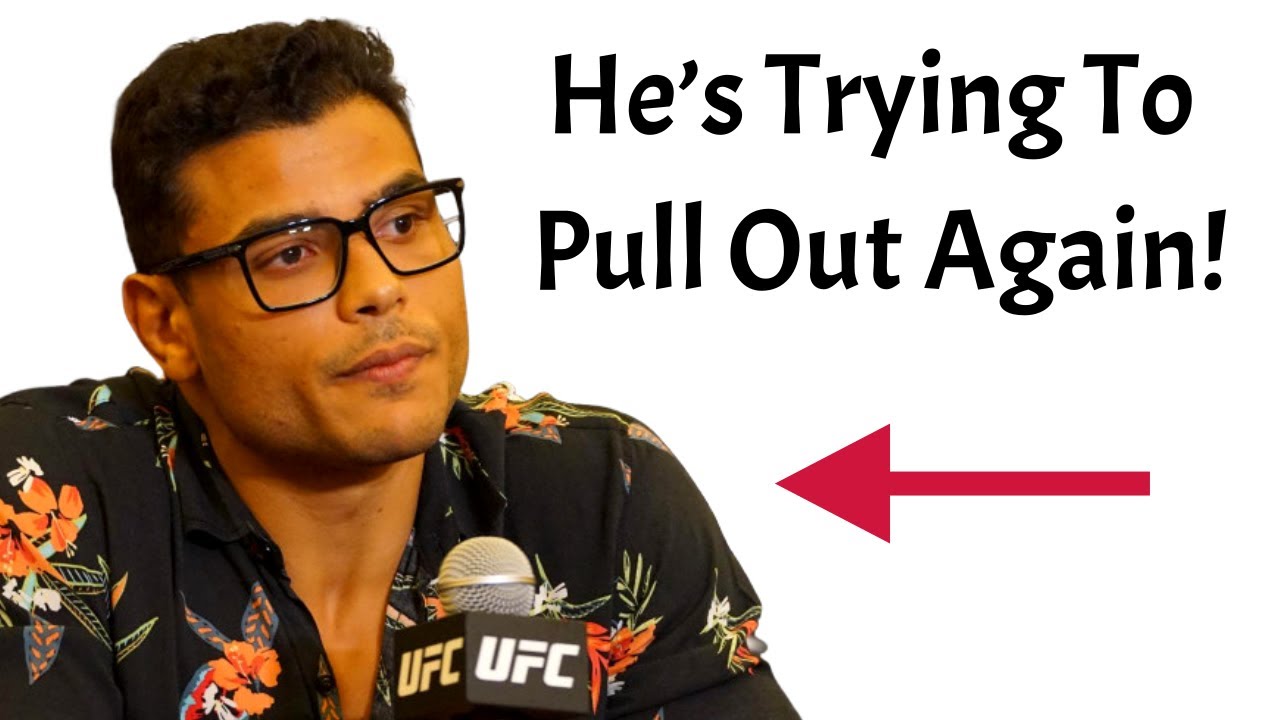Paulo Costa Is Trying To Pull Out Of UFC 294 & It's Obvious