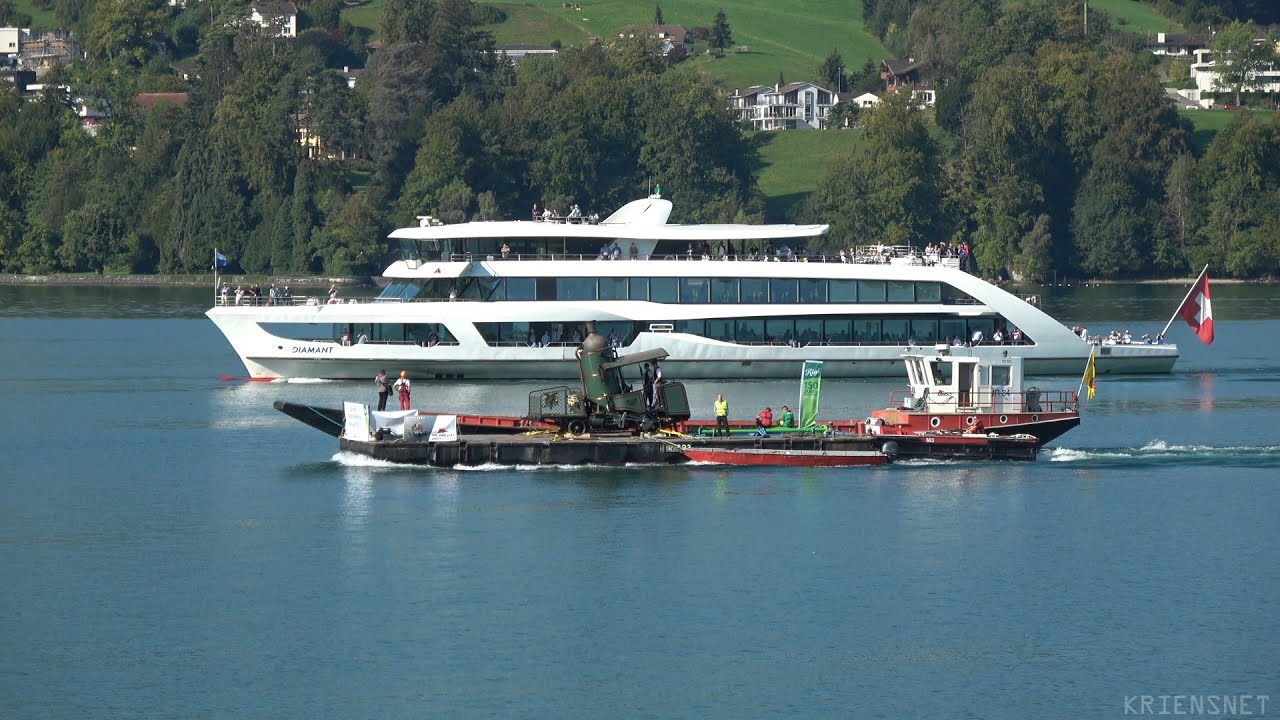 &Uuml;berfahrt Rigi Dampflok Nr. 7