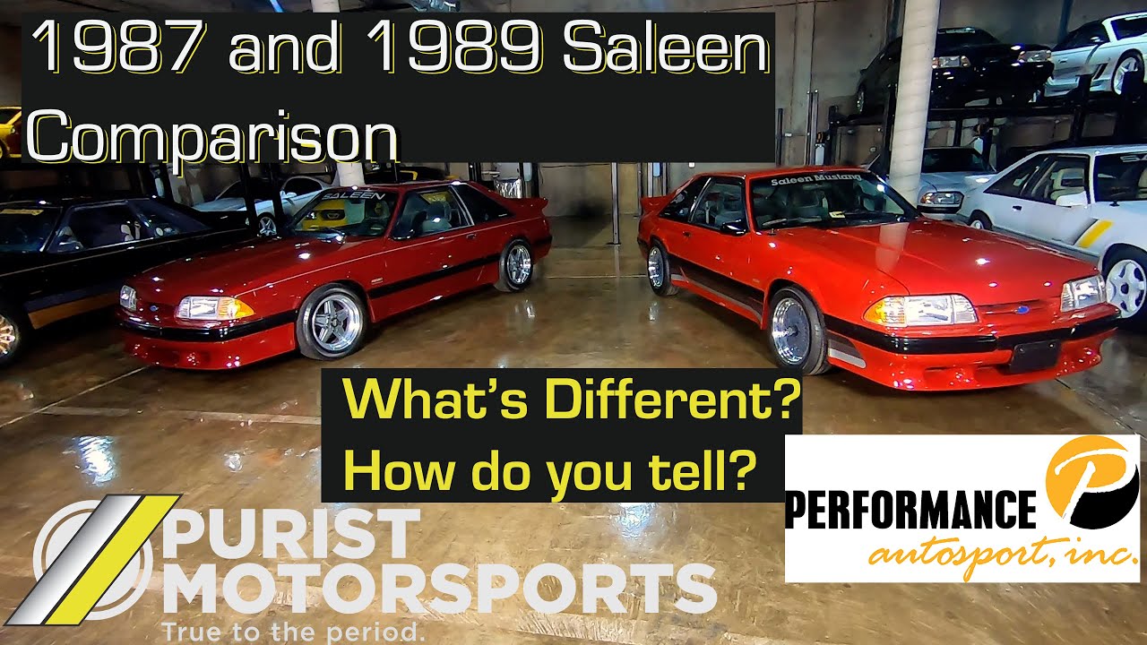 What's Correct? 1987 and 1989 Saleen Details
