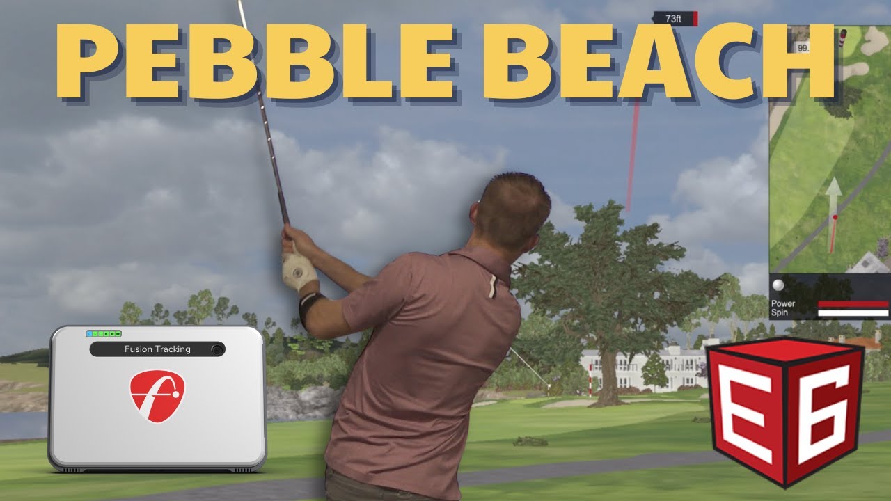 Playing Pebble Beach on E6 Connect with Flightscope Mevo+