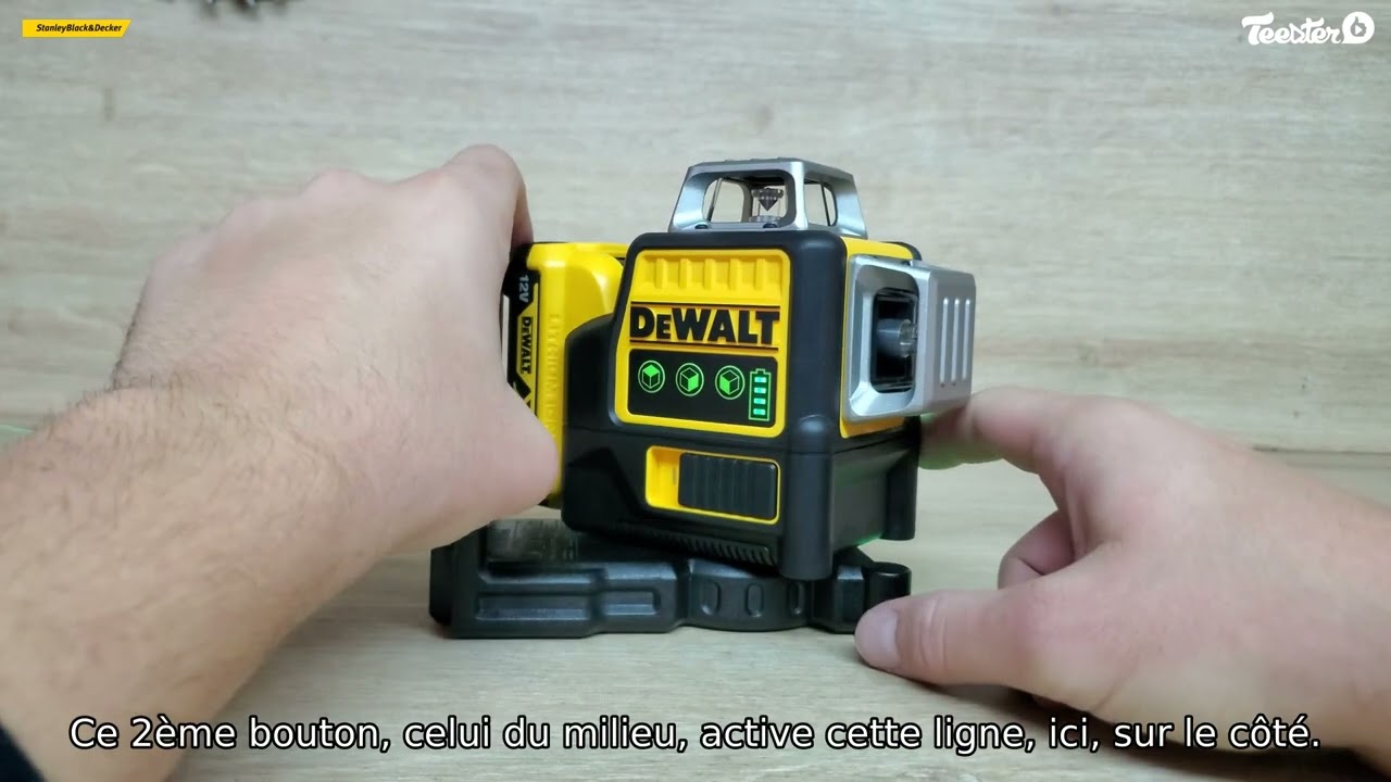 Niveau Laser multilignes Dewalt faisceaux vert DCE089D1G-QW 12V