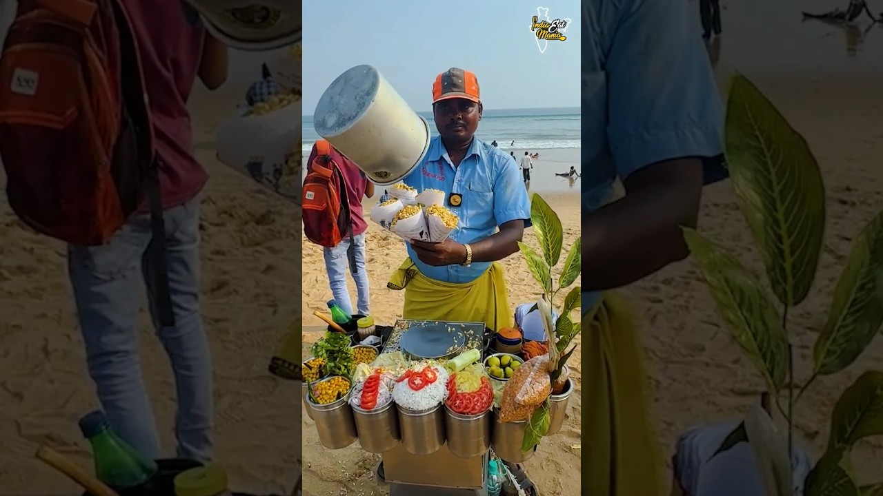 Puri Beach Side Odisha Style Jhaalmuri Making Rs. 20/- Only #odisha #shorts