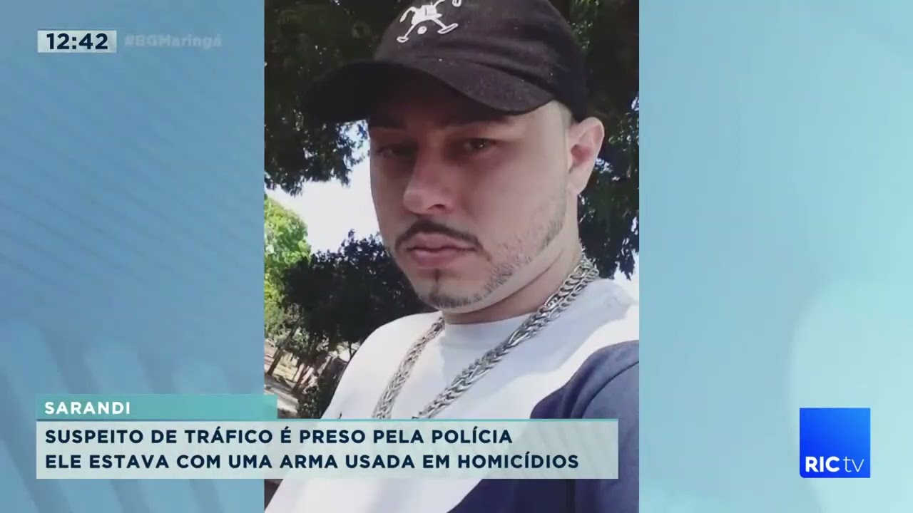 Suspeito de tráfico é preso pela polícia em Sarandi, ele estava com arma usada em homicídios