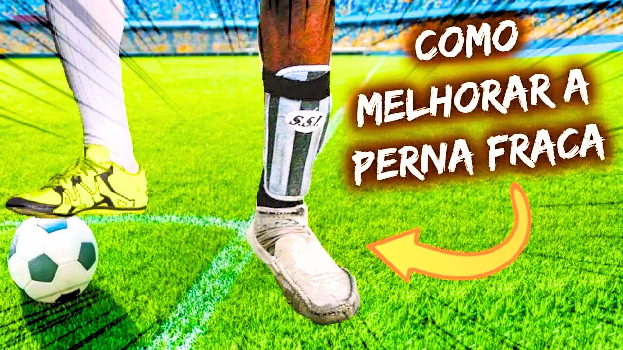 COMO CHUTAR COM A PERNA RUIM? (Perna fraca / não dominante) | Treino de futebol pra perna ruim