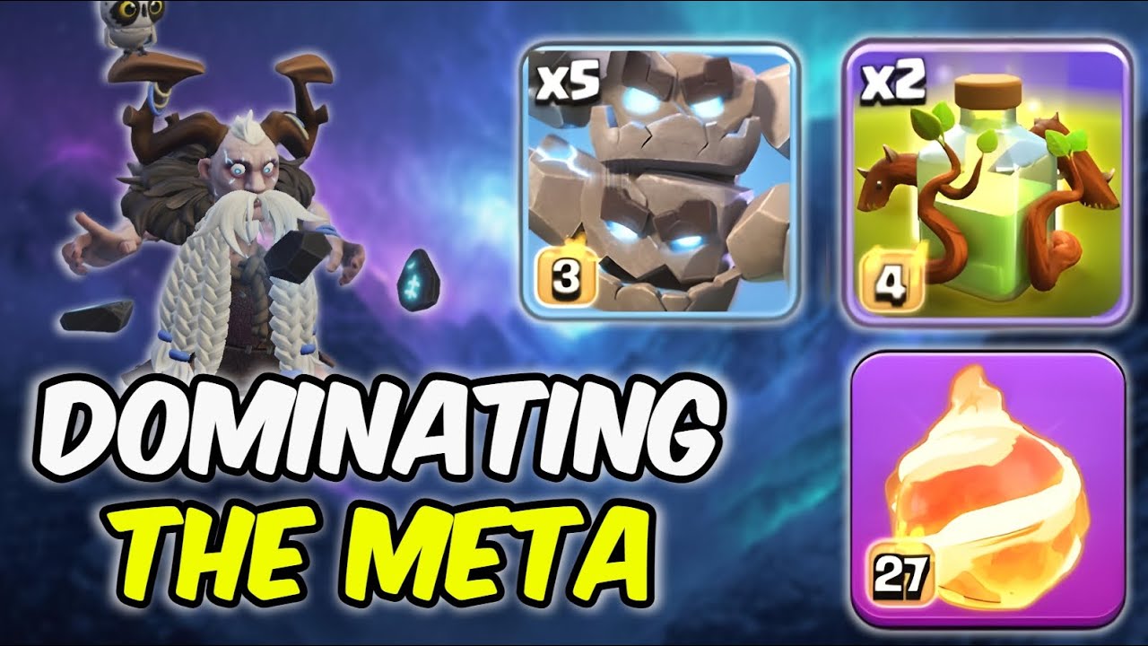 Изучите Метеоритных Големов СЕЙЧАС, чтобы доминировать в TH18 (Clash of Clans)