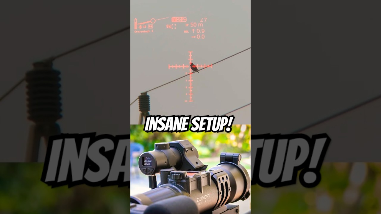 The HYPR-7 with connected range finder module from Element Optics | Auto adjusting optical scope